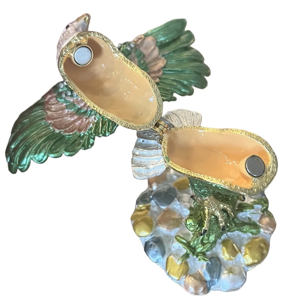 Vintage Ciel Collectibles Bald Eagle Hinged Trinket Box - Picture 8 of 10